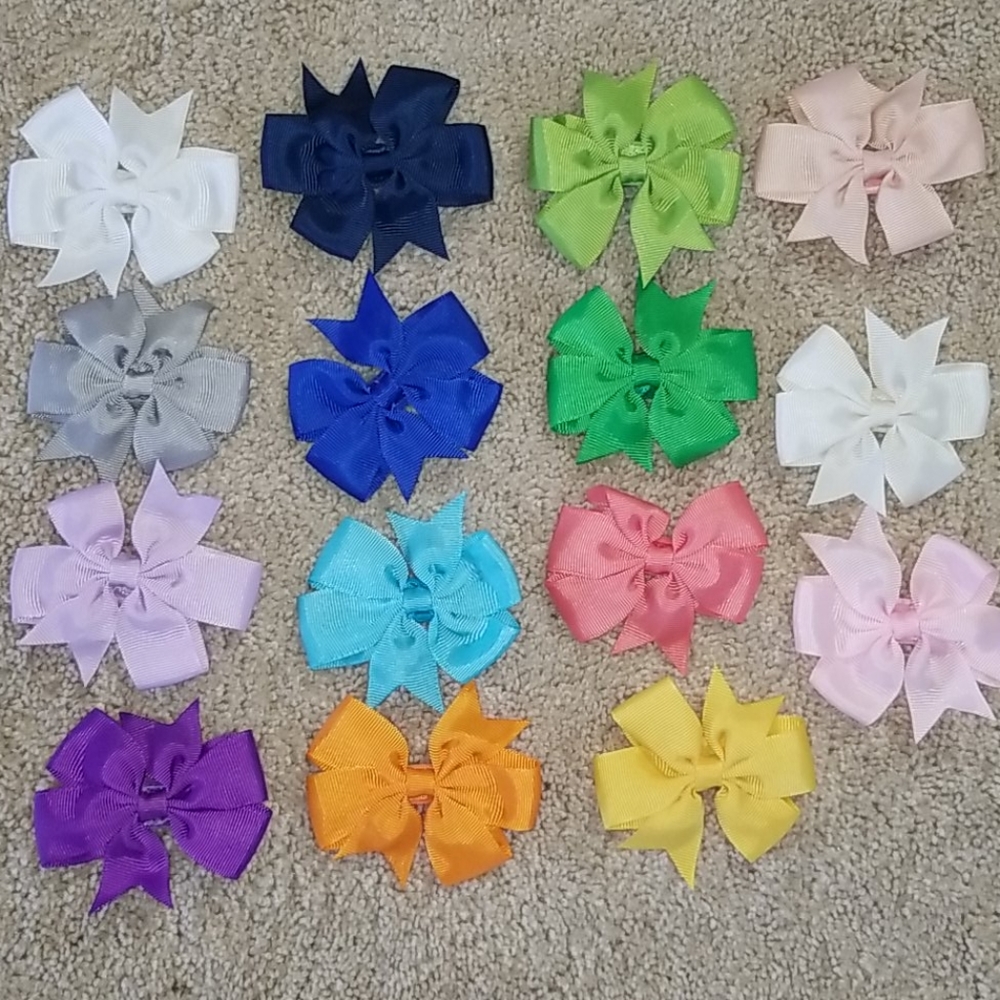 15pc Pinwheel Bows